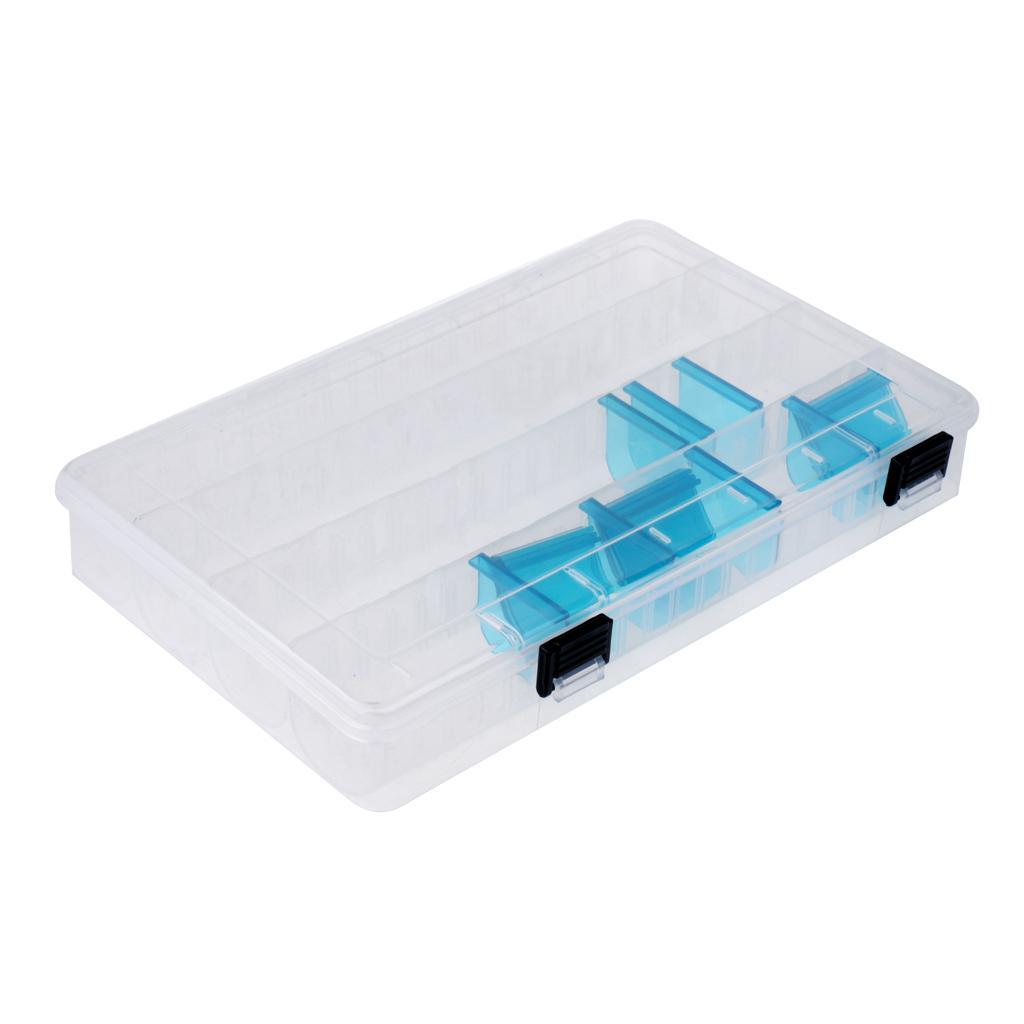 Plastic Fishing Tackle Box Storage Box Stowaway With Adjustable Dividers