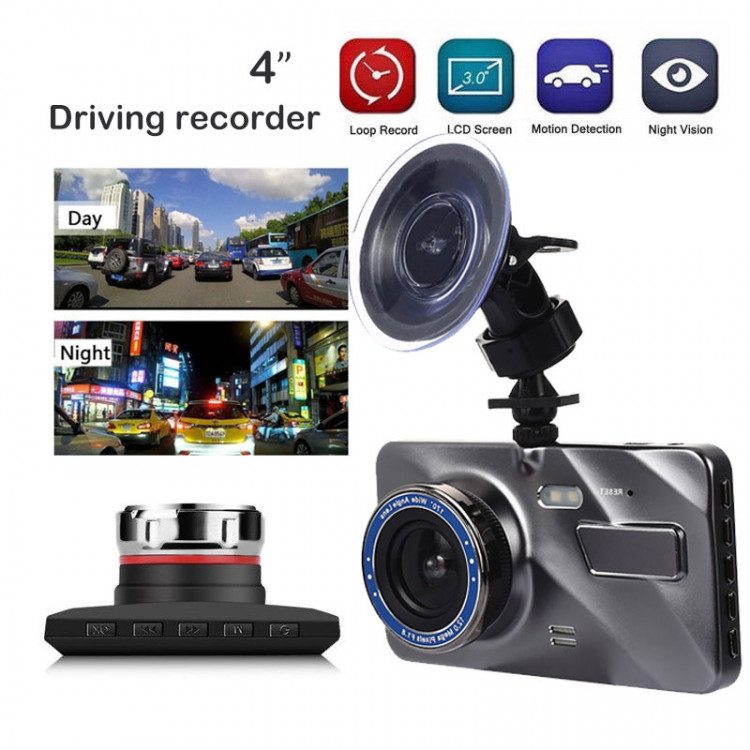 Camera Hành Trình Tự Động Bật Tắt Kèm Màn Hình Cho Ô Tô (4 Inch HD1080P)