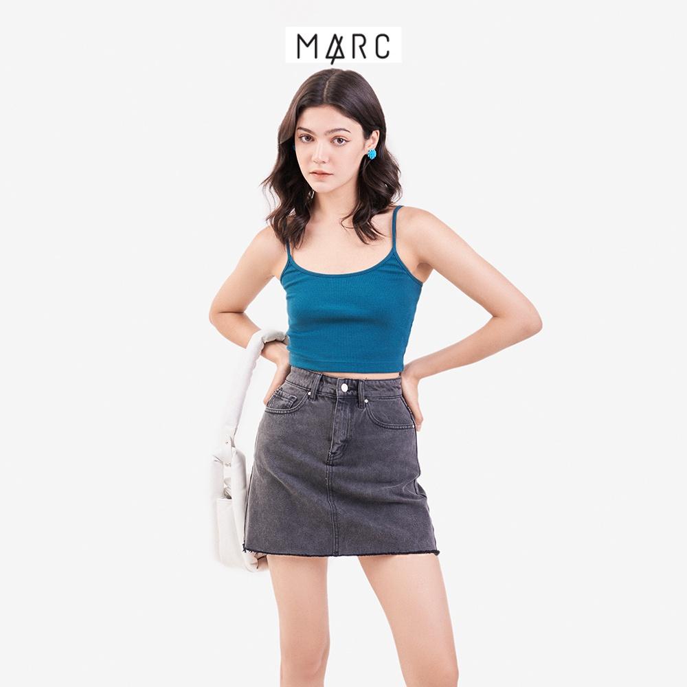 Áo thun nữ MARC FASHION thun gân 2 dây crop mềm mịn co giãn có dây điều chỉnh CBVH110221