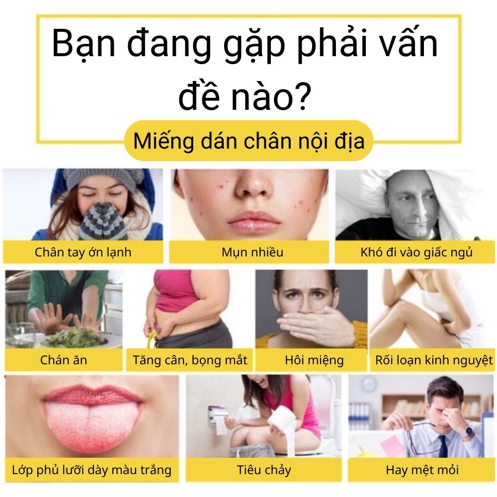 Miếng Dán Xông Chân Ngải Cứu Thải Độc &quot;Nội Địa&quot; Ông Bắc Kinh Hộp 50 Miếng