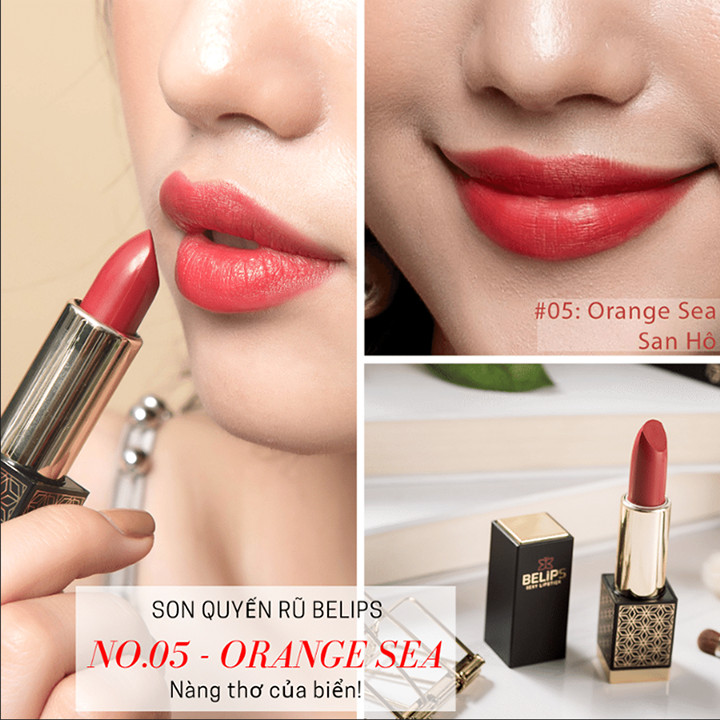 Son tươi Belips Sexy Lipstick son môi quyến rũ lên màu tự nhiên