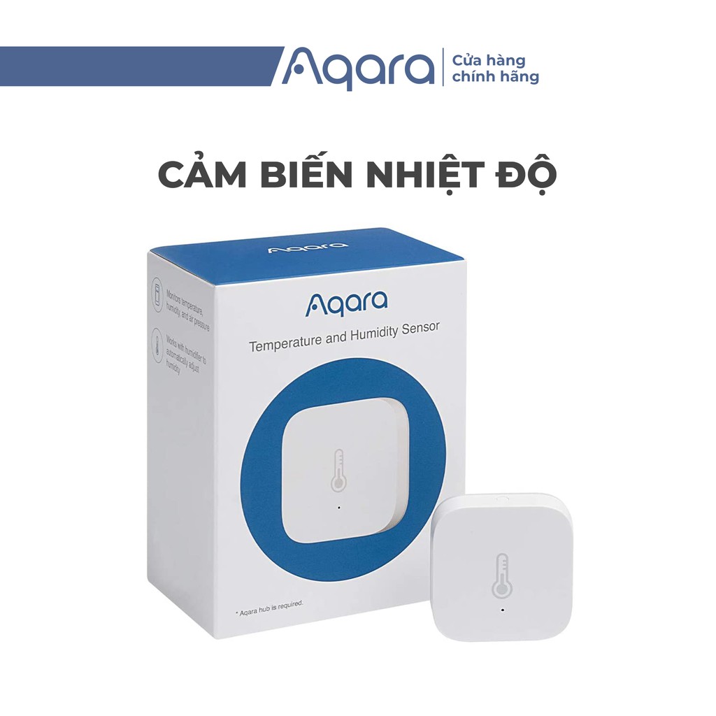 Cảm biến nhiệt độ - độ ẩm - áp suất Aqara Xiaomi. Hàng chính hãng.,