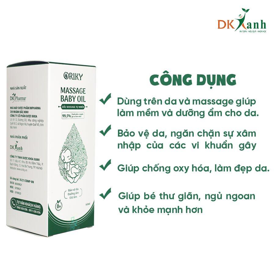 Dầu Massage Cho Bé Oriky 60ml