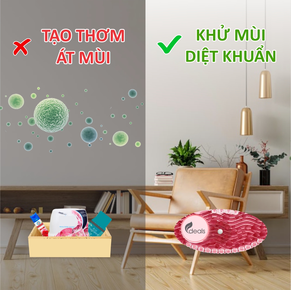 Combo 3 Sáp Thơm Khử Mùi Đa Năng ECODEALS Curve Fresher - Thơm vượt trội 30 ngày, an toàn sức khỏe - Mùi ngẫu nhiên