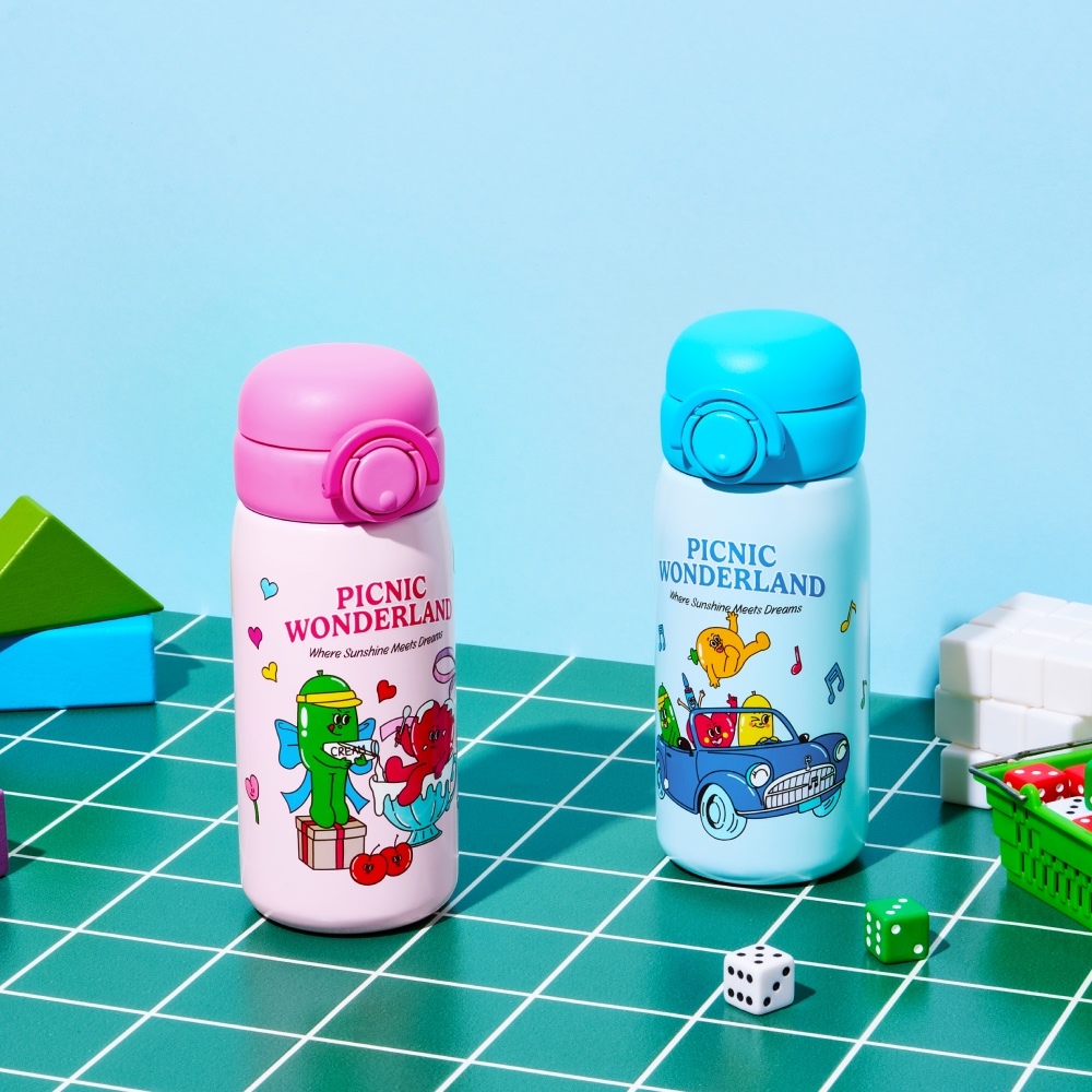 Bình giữ nhiệt LocknLock inox STS316L 380ml cho bé Balloon Friends School Fit Tumbler LHC3384 - Hàng Chính Hãng - JoyMall