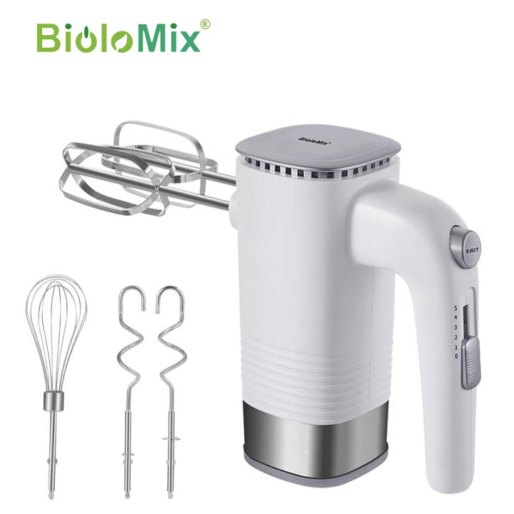 Máy trộn bột, đánh trứng, tạo bọt 3 trong 1 cao cấp thương hiệu Biolomix BM688 công suất 500W - Hàng nhập khẩu