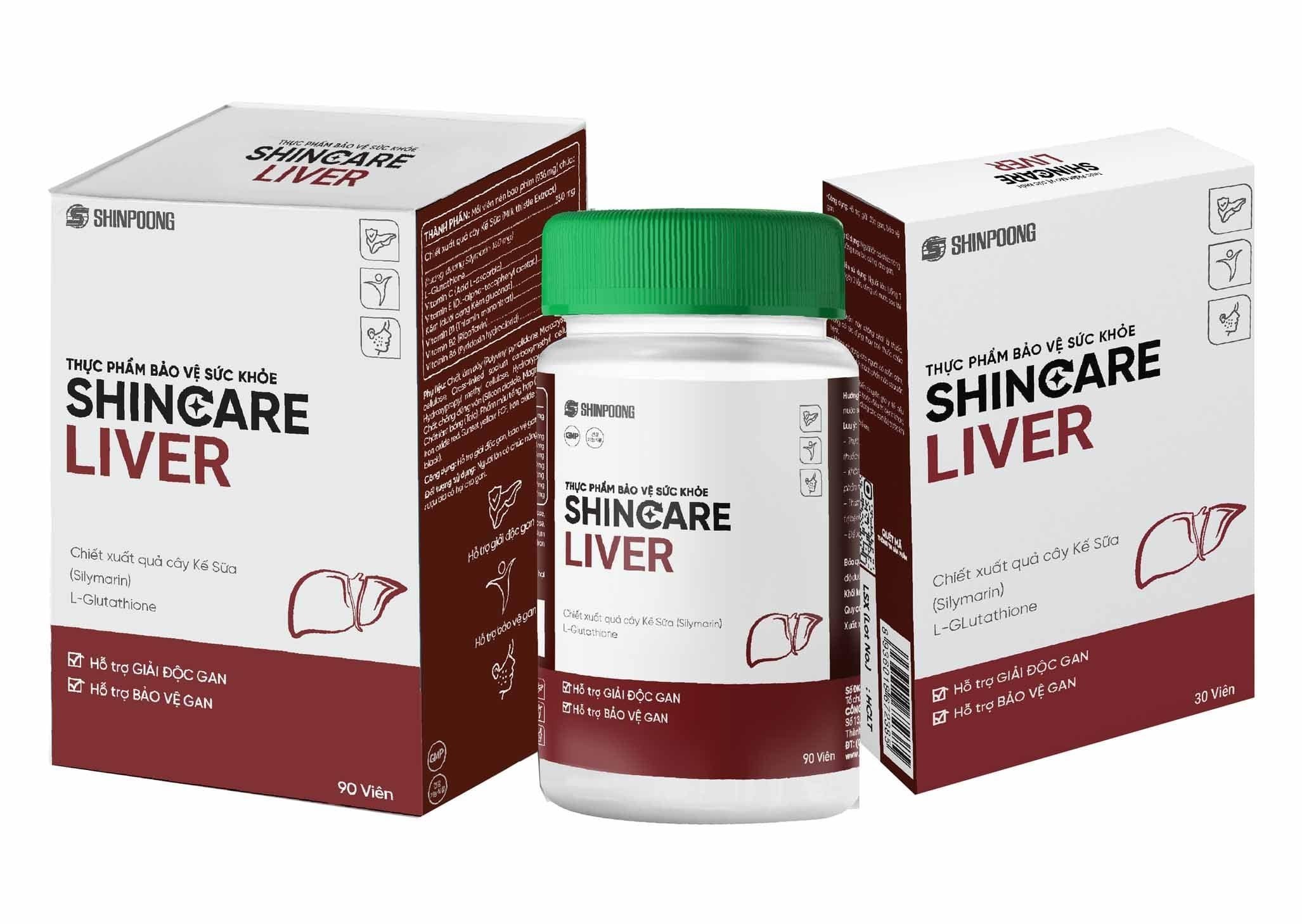Viên Uống SHINCARE LIVER - Hỗ trợ giảm độc gan, bảo vệ gan - Hộp 90 viên