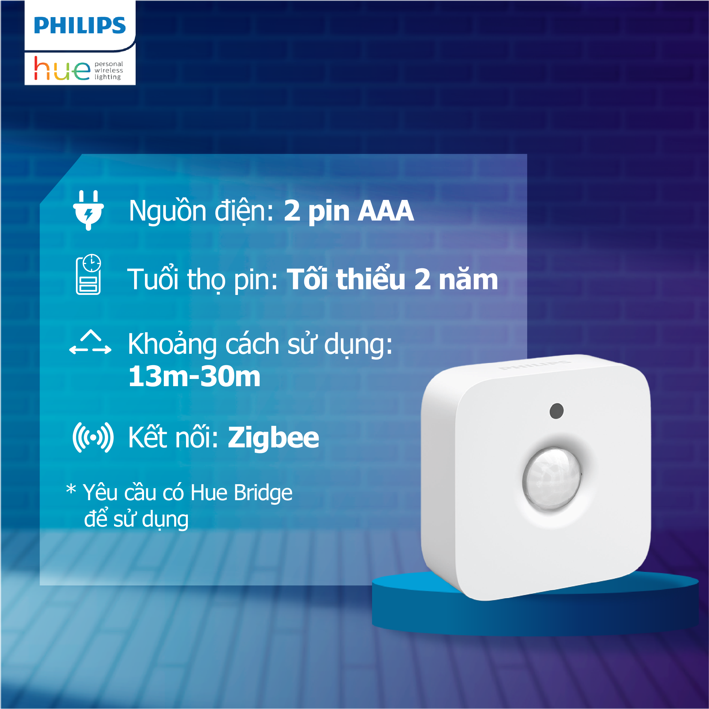 Cảm biến chuyển động Philips Hue Motion Sensor