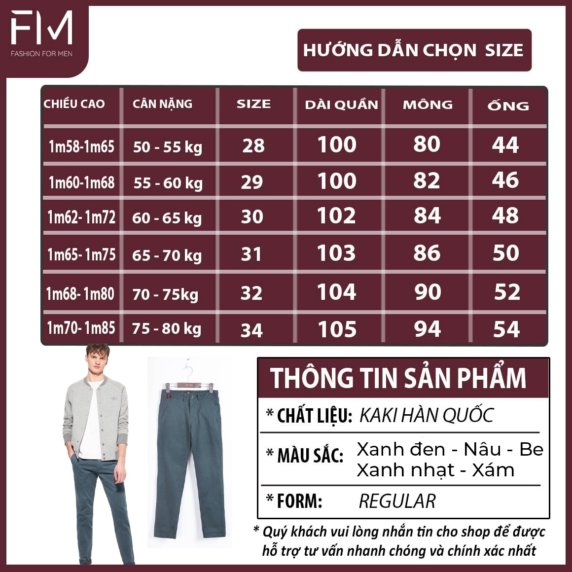 Quần kaki, quần dài thời trang nam, phong cách trẻ trung năng động - FORMEN SHOP - FMQD001