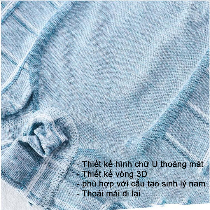 Combo 4 chiếc quần lót nam cotton co giãn thoáng khí