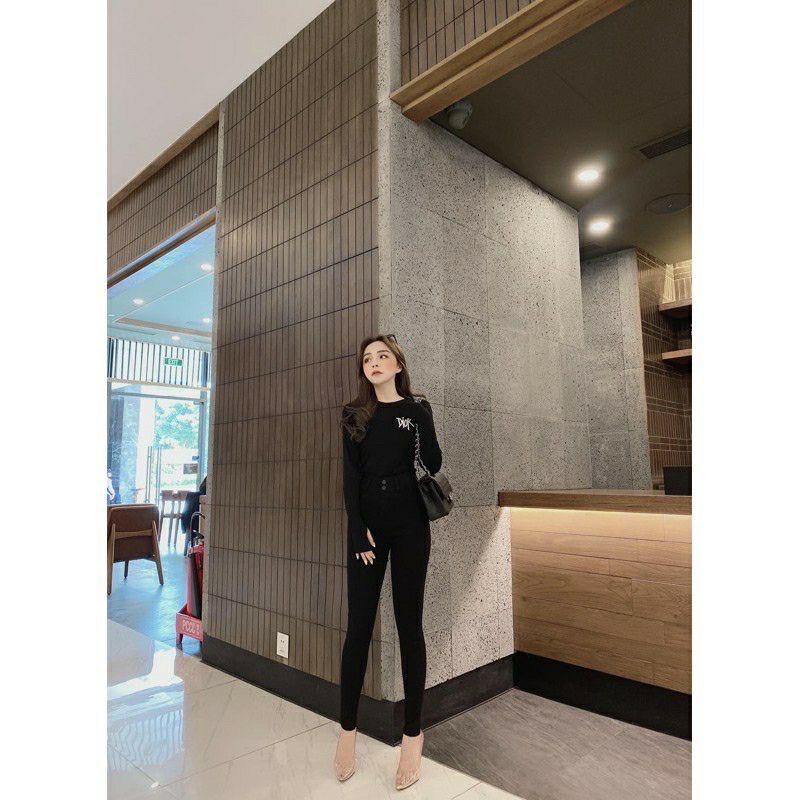 Quần Bò Giấy Nữ Quần Legging Nữ Cạp Cao Chất Đẹp Ôm Dáng SP3
