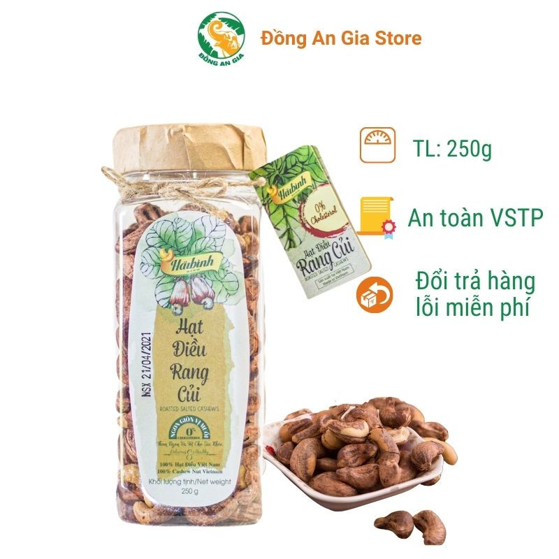 Hũ hạt điều rang củi Hải Bình 250g