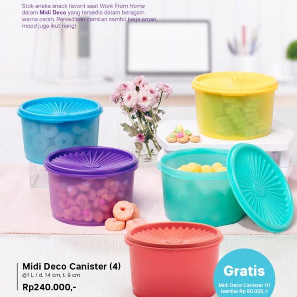 Bộ hộp Tupperware bảo quản thực phẩm Midi Deco 5 hộp