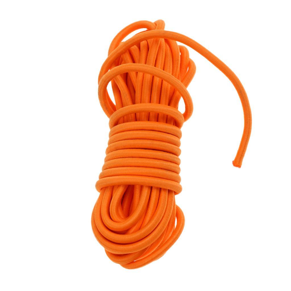 2pcs 5m X 5mm Elastic Bungee Rope Shock Cord Tie Down DIY For Kayak