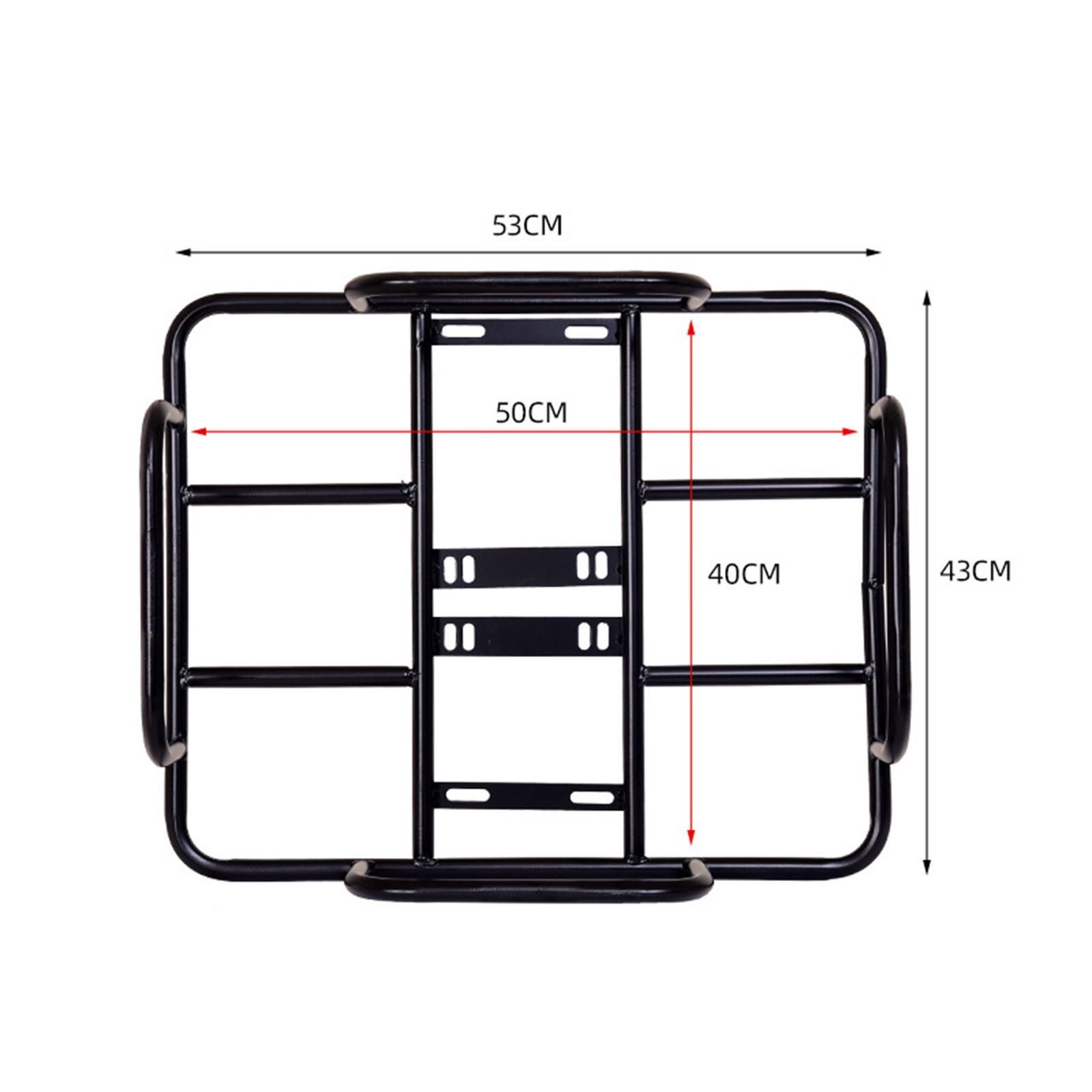 Bike Basket Basket Metal Detachable Bike Cargo Rack Cycling Accessories Panniers Front Handlebar Bike Basket for Mountain Road Bikes