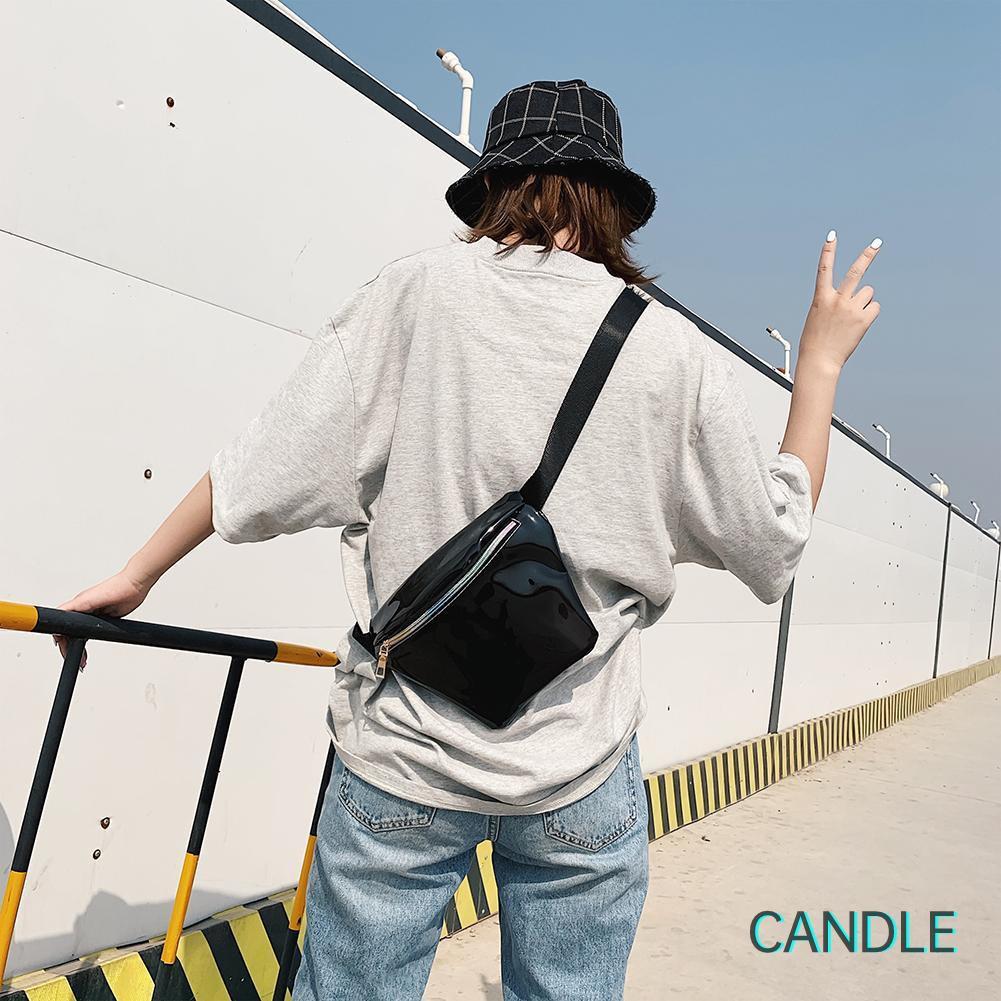 Túi Đeo Hông Bằng Nhựa Pvc Trong Suốt Cá Tính Cho Nữ