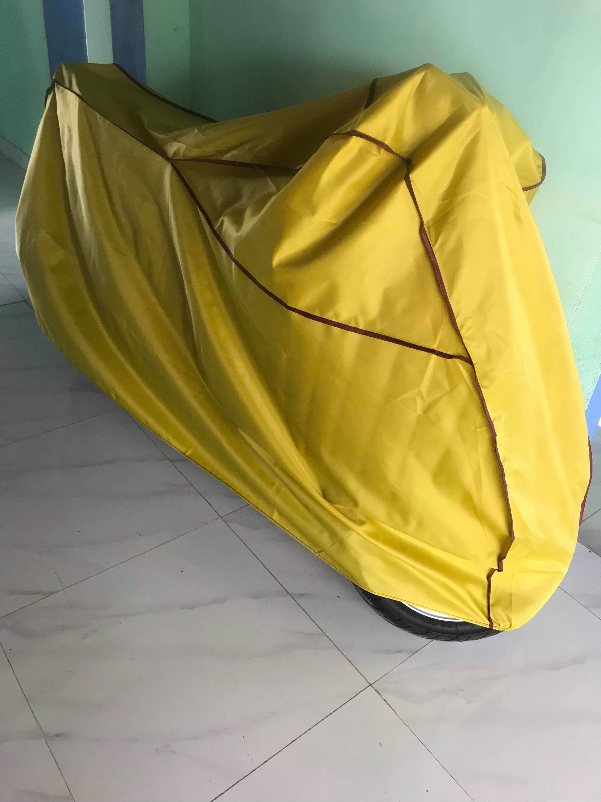 Bạt phủ xe máy, vải dù siêu dày, cán PU không bong tróc(màu ngẫu nhiên)