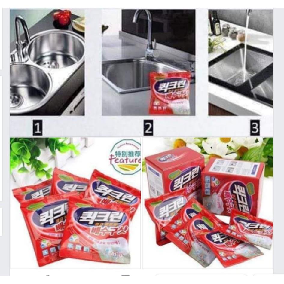 Bột thông tắc cống, ống nước Hàn Quốc