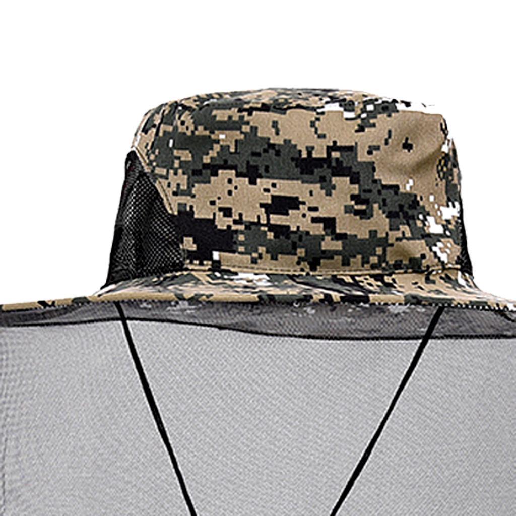 Anti Mosquito Mesh Head Face Protection Fishing Mask Hat Poloere