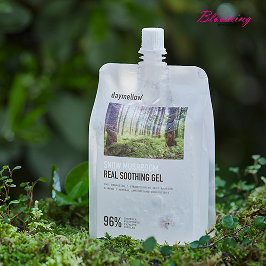 Gel ngăn ngừa lão hóa, giảm nếp nhăn, mờ nám và tàn nhang Daymellow Snow Mushroom Real Soothing 300ml