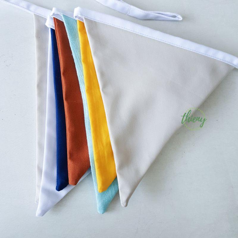 Dây cờ tam giác vải phong cách Scandinavi, dài 2,2m trang trí Decor Sinh nhật - Flag Garland