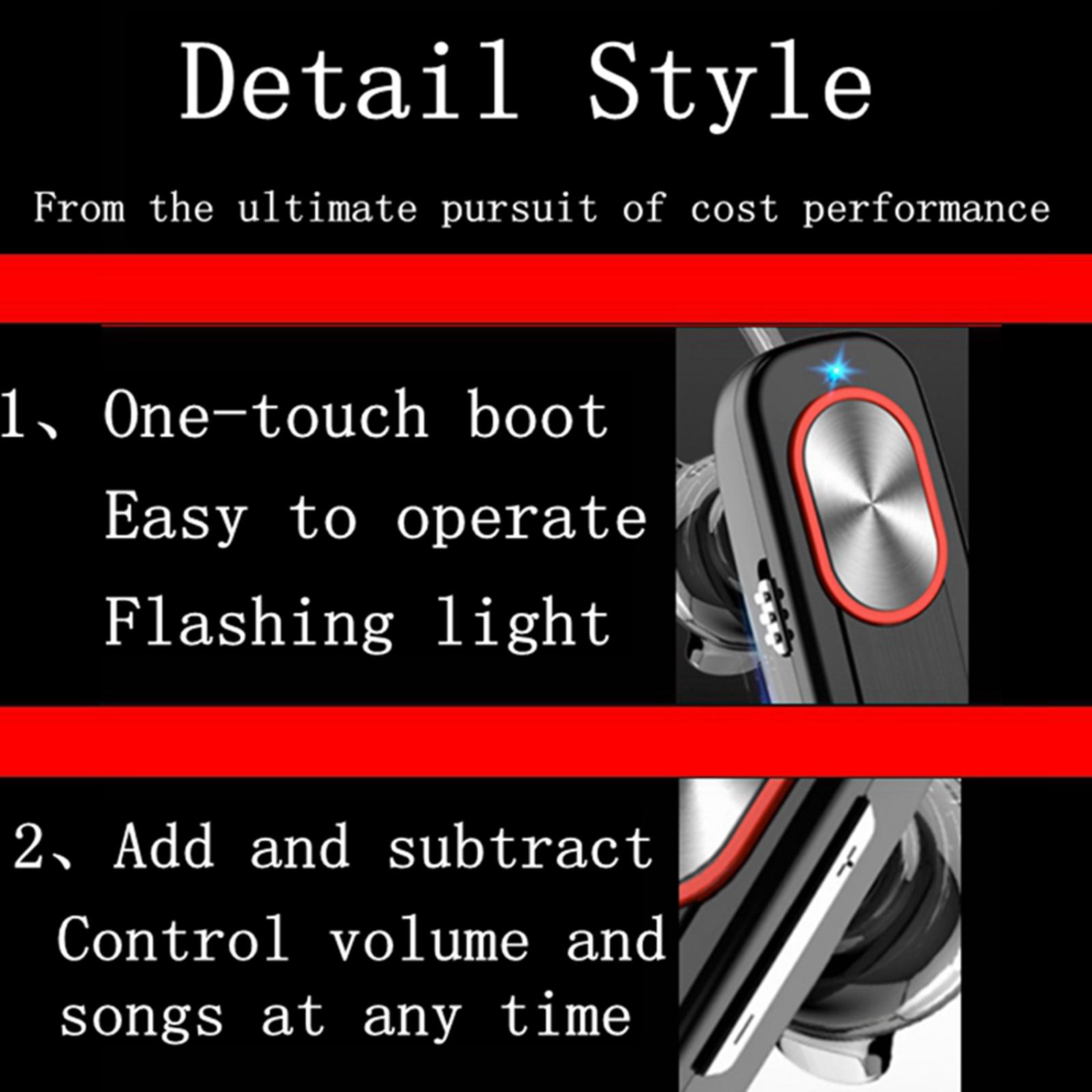 Bluetooth Long Standby Headset Universal with Mic for Business