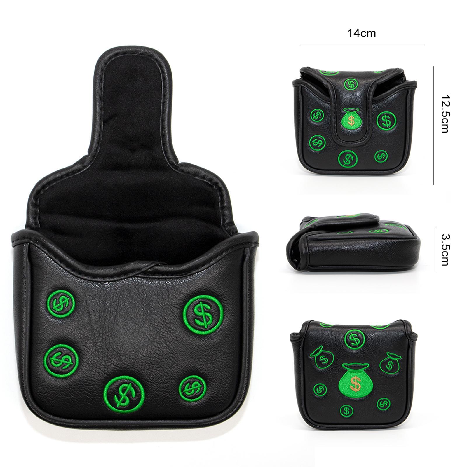 Golf Mallet Putter Head Cover Universal Golf Center Shaft Putter Covers , Blue