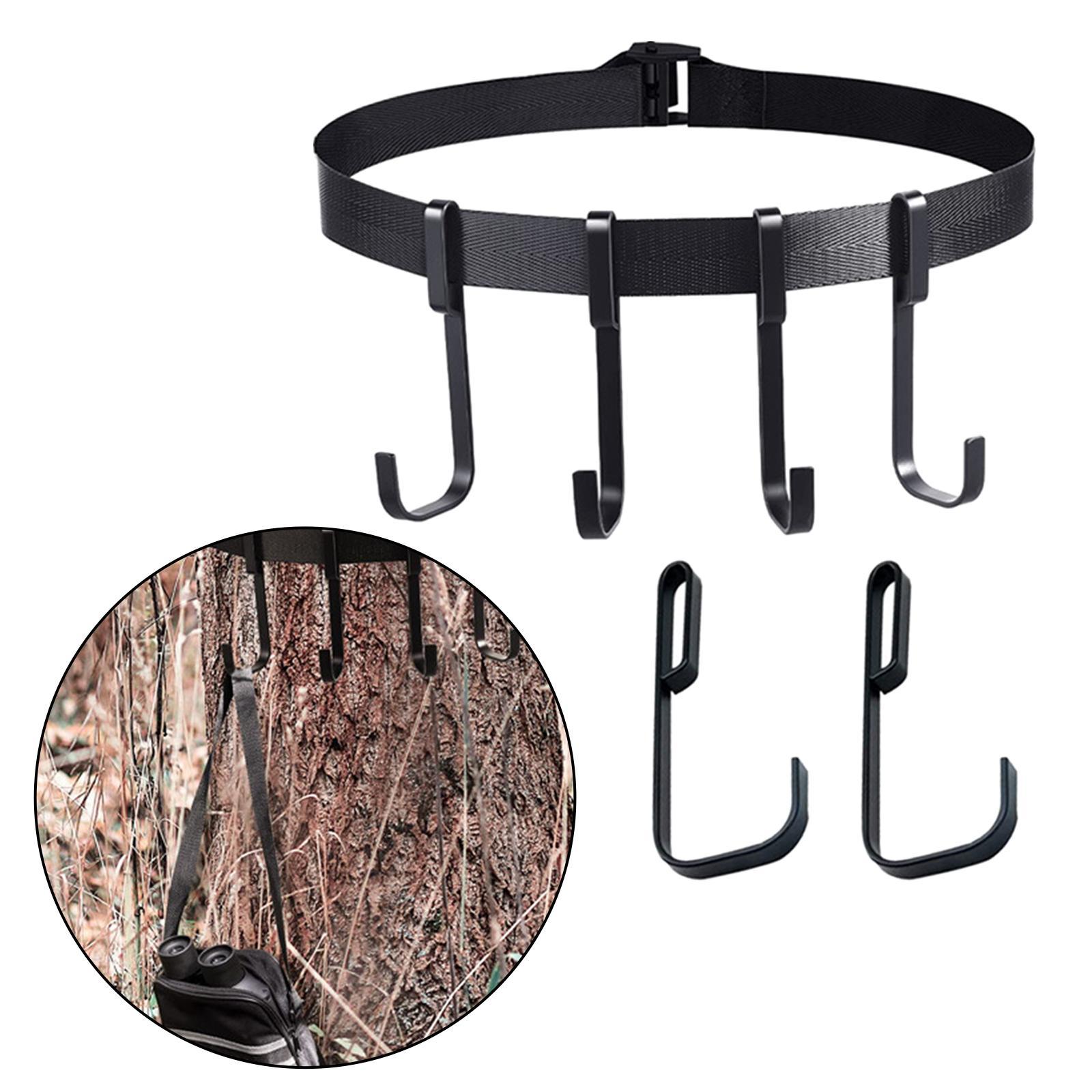 Tree Stand Strap Gear Hangers 6 Stainless Steel Hooks for Hunting Gears Bow