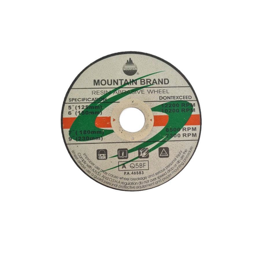 (Combo 5 Viên) Đá Cắt Sắt Núi 09 (MOUTAIN) 125x2x22mm Cắt Sắc Bén, Bền Bỉ, Ít Hao Mòn Và Độ Chính Xác Hoàn Hảo | TOPWIN Official Store