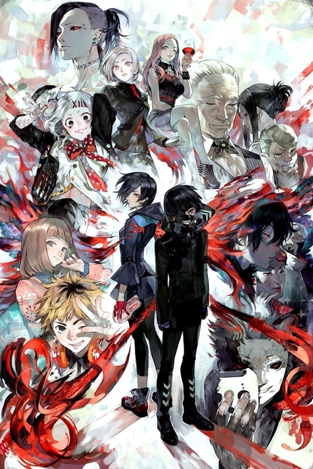 Tranh Poster Tokyo ghoul A4 combo 3  tấm khác nhau