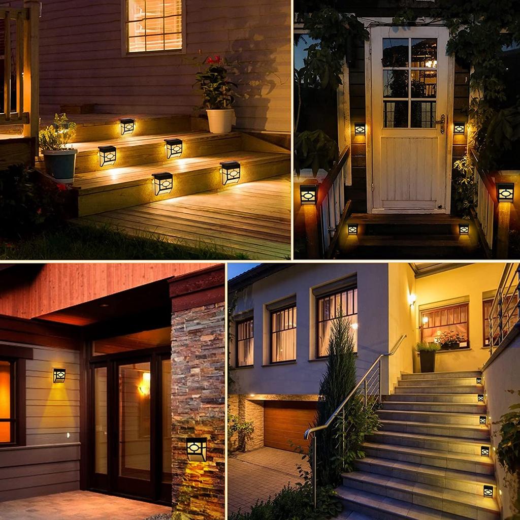 Đèn Led Năng Lượng Mặt Trời Chống Thấm Nước Dùng Trang Trí Hành Lang/ Cầu Thang/ Sân Vườn Phong Cách Retro