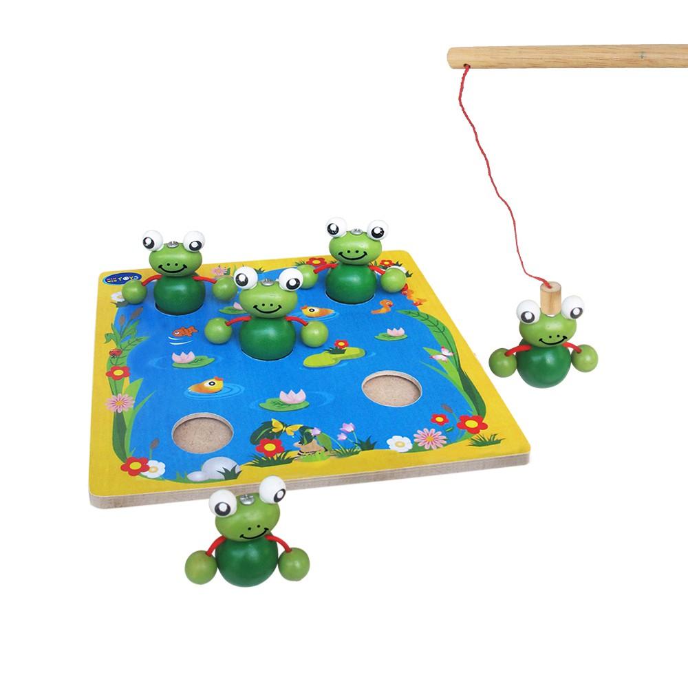 Đồ chơi gỗ Câu ếch | Winwintoys 65362 | Phát triển thị giác và sự khéo léo, kiên nhẫn | Đạt tiêu chuẩn CE và TCVN