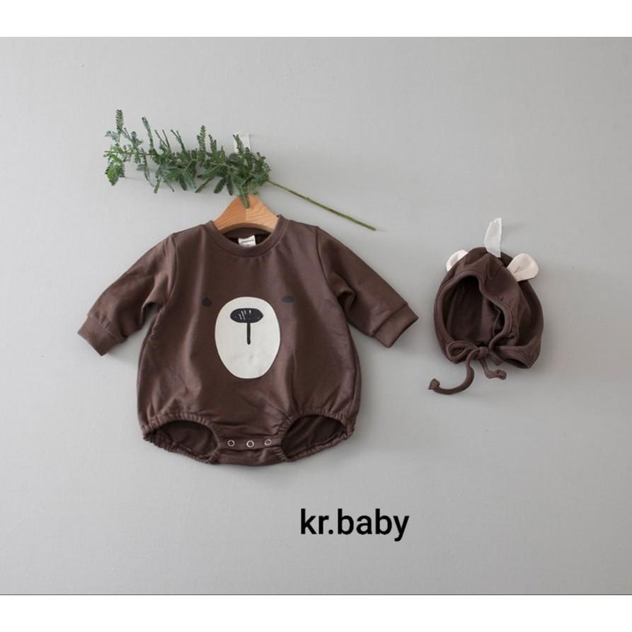 SET ÁO SUIT HOODIE KÈM MŨ GẤU