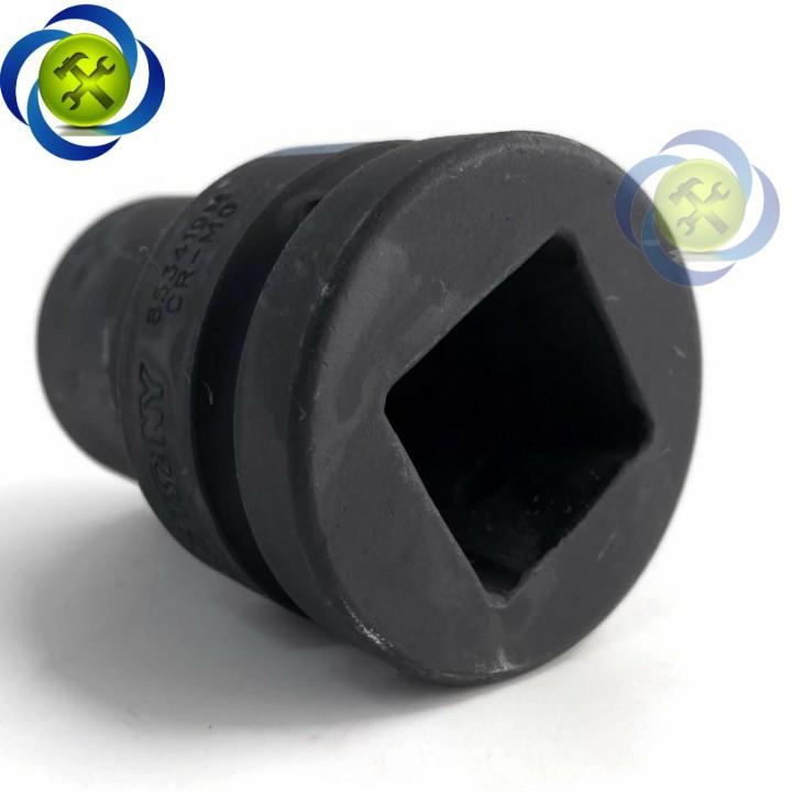 Tuýp vuông Kingtony 853419 loại 1 inch 4 cạnh đen 19mm