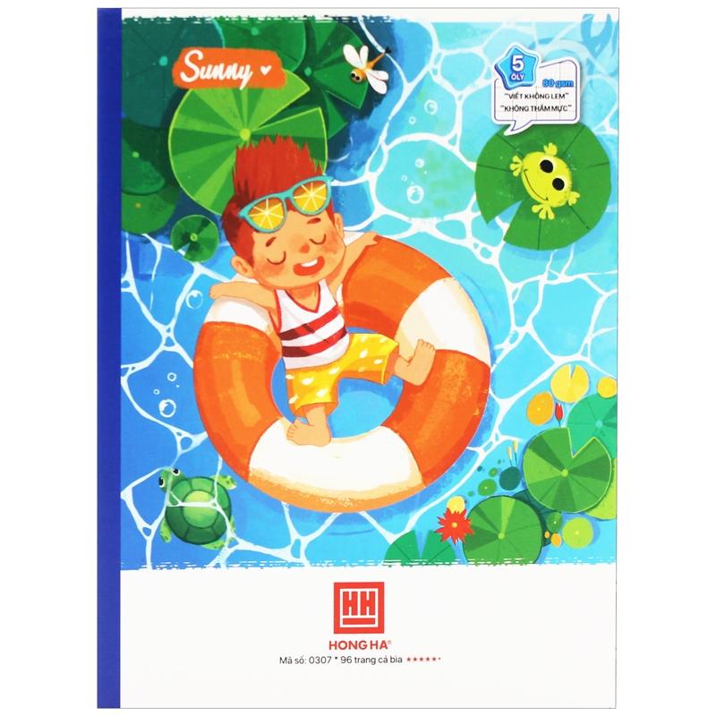 Vở 5 Ô Ly 96 Trang 80gsm Class Sunny - Hồng Hà 0307