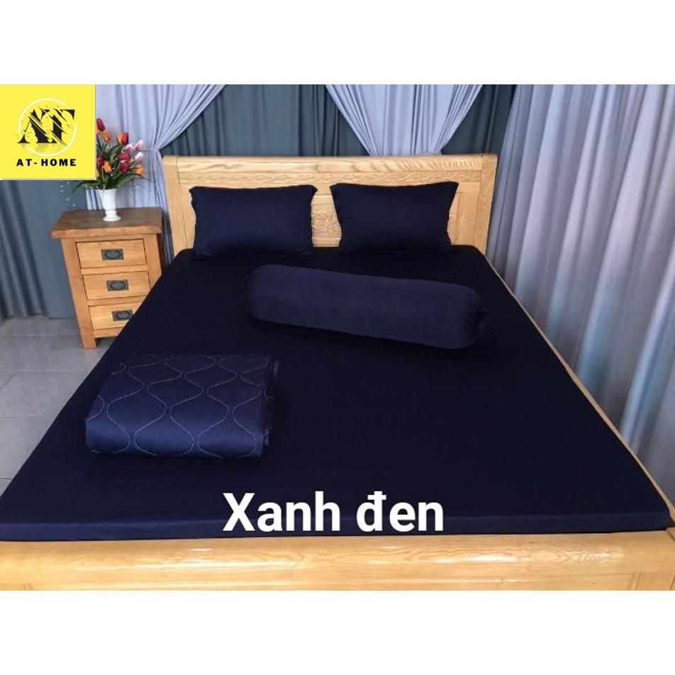 Ga - Drap Giường Lẻ Thun Mát Lạnh Thương hiệu LAN PHAM BEDDING - Màu Xanh Đen