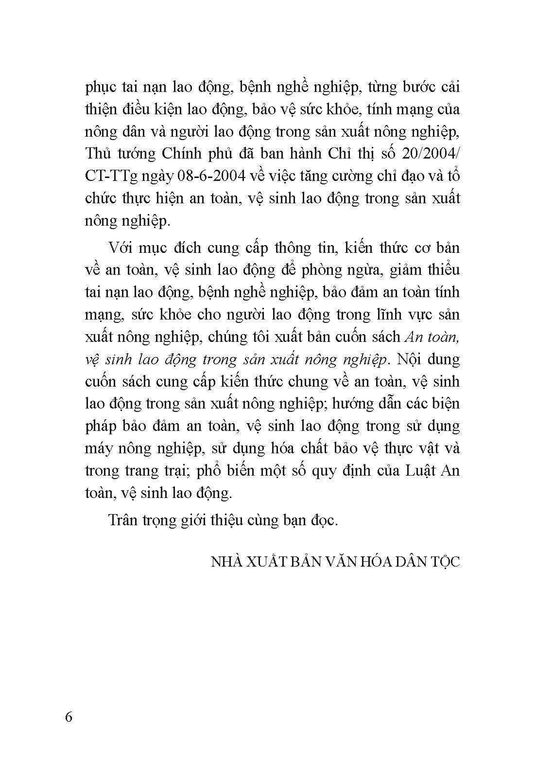 Nông Nghiệp Xanh, Bền Vững - An Toàn, Vệ Sinh Lao Động Trong Sản Xuất Nông Nghiệp