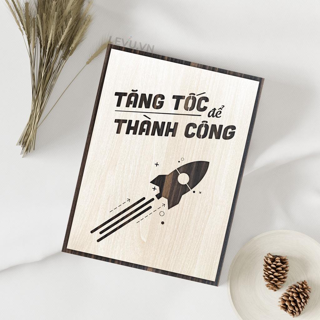 Tranh treo tường hiện đại LEVU LV026 "Tăng tốc để thành công"
