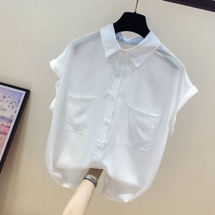 Áo sơ mi nữ Linen Premium tay hến form rộng trẻ trung không kén dáng mặc, thời trang công sở 2023