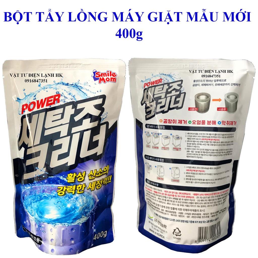COMBO 3 gói Bột tẩy vệ sinh lồng máy giặt JIKJAKHàn Quốc - gói 450g Sandokkaebi TIKTAK
