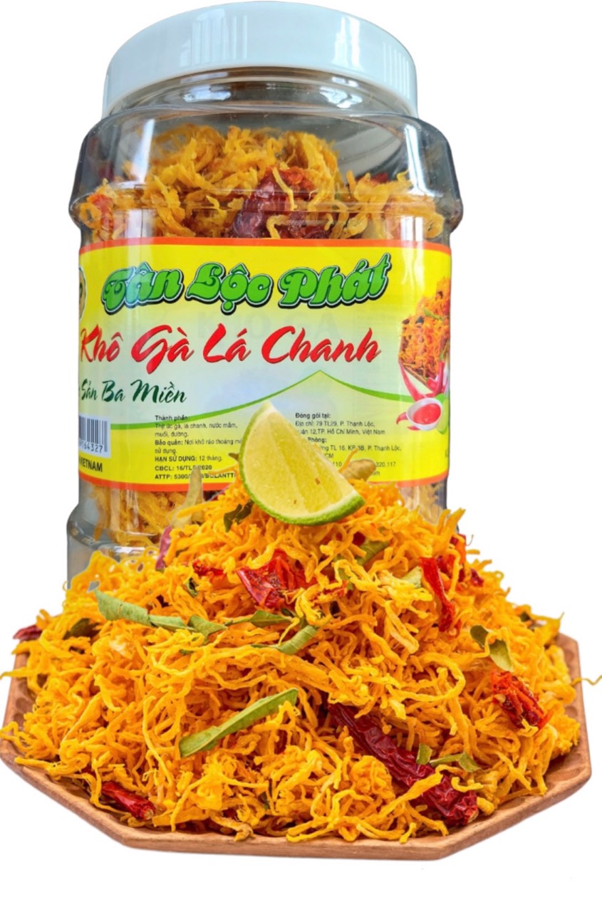 500G KHÔ BÒ + 500G KHÔ GÀ LÁ CHANH ĐẶC BIỆT THƠM NGON