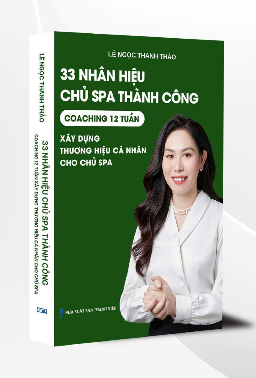 Sách - 33 Nhân Hiệu Chủ Spa Thành Công - Coaching 12 Tuần - Xây Dựng Thương Hiệu Cá Nhân Cho Chủ Spa