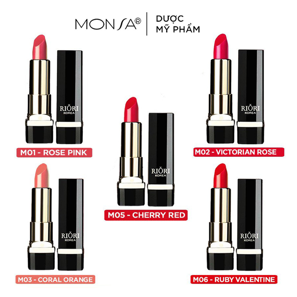 SET 5 CÂY SON HARA WHITE RIORI MATTE LIPSTICK PHA DƯỠNG, BỀN MÀU,KHÔNG GÂY KHÔ.