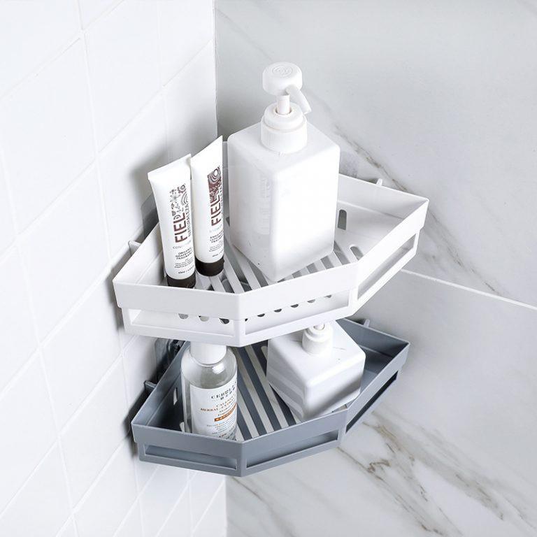 Kệ góc nhà tắm nhà bếp đa năng bằng nhựa cứng cao cấp