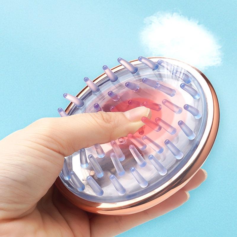 Lược Chải Gội Đầu Silicon, Bàn Chải Gội Massage Da Đầu - Giảm Rụng Tóc - Kích Thích Mọc Tóc