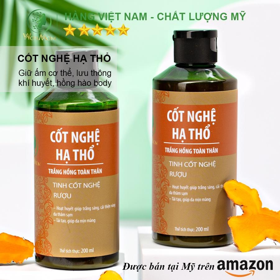 Cốt Nghệ Hạ Thổ Dưỡng Trắng Da Body Sau Sinh Wonmom 200ml