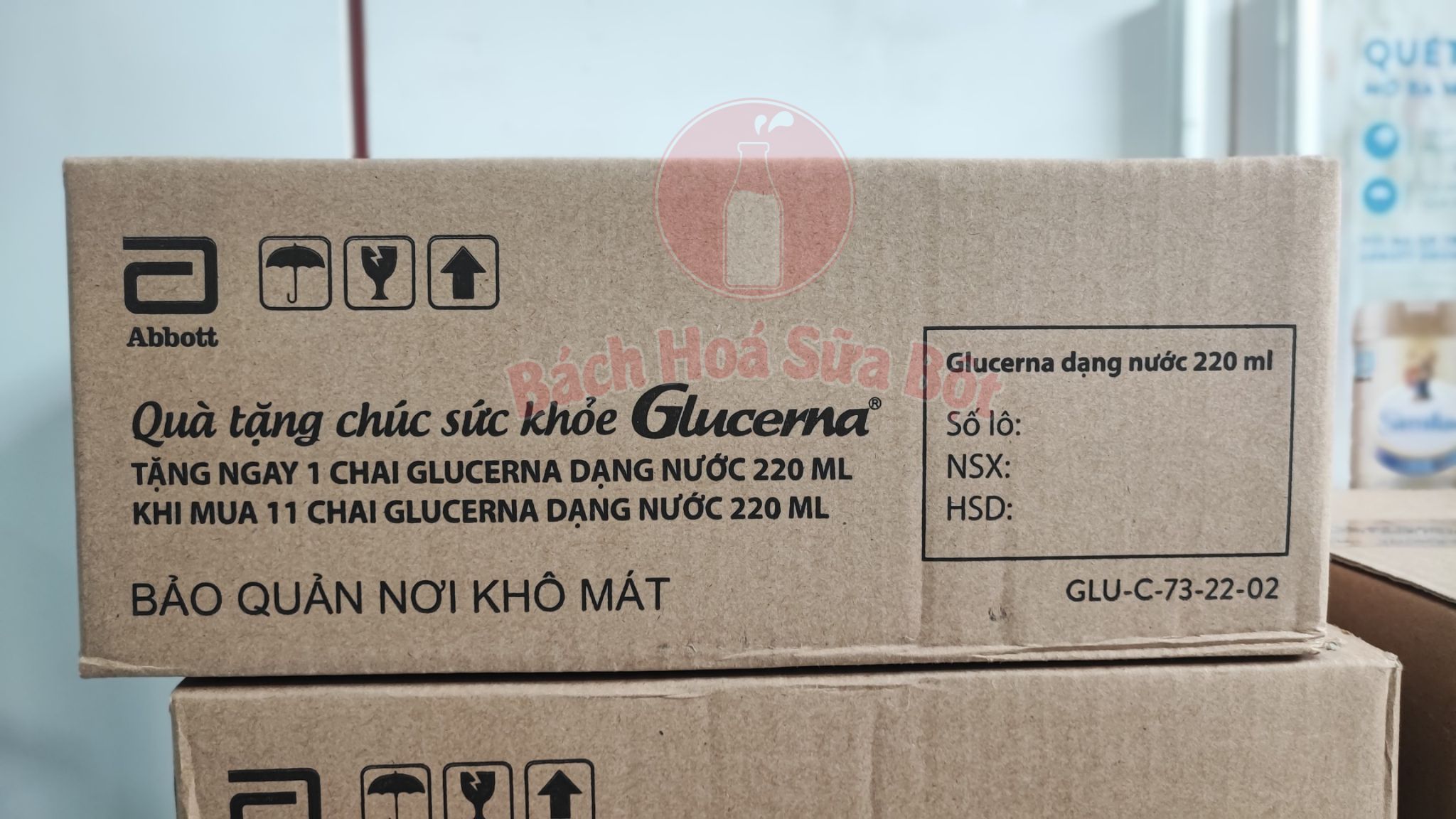 Thùng 24 chai sữa pha sẵn Glucerna 220ml/Chai