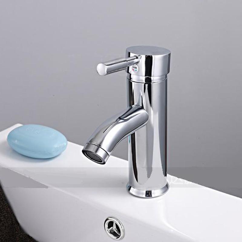 Vòi chậu rửa nóng lạnh TB02 hợp kim đồng mạ crom