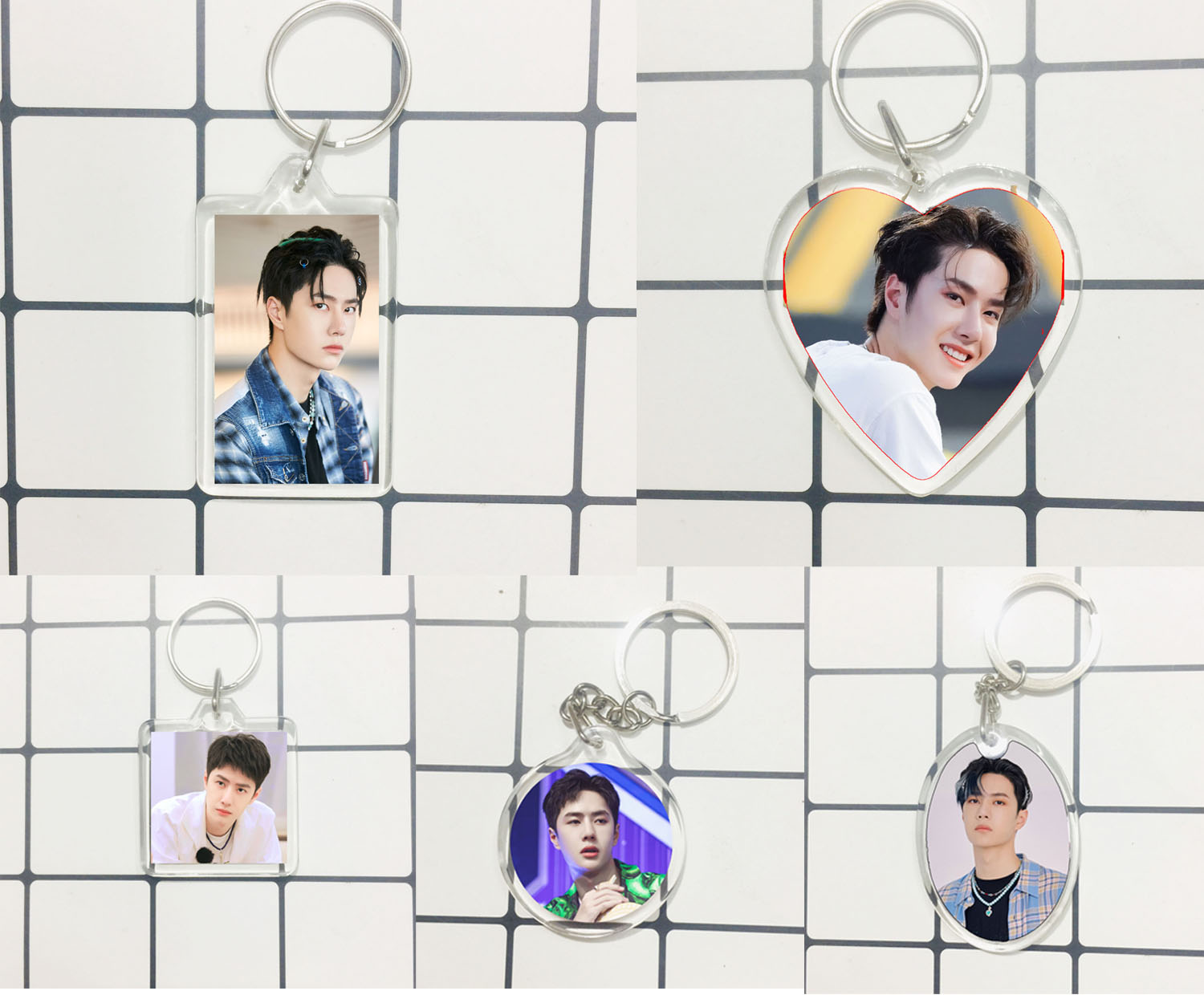 SET 2 Móc khoá trong Vương Nhất Bác