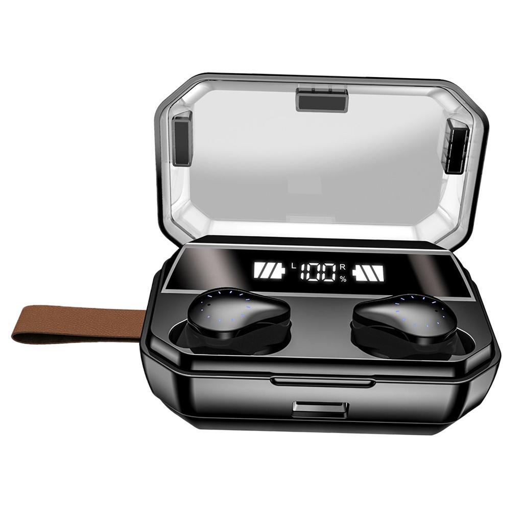 Wireless Bluetooth5.0 Earphone Waterproof Portable Earbud w/ Charger Case